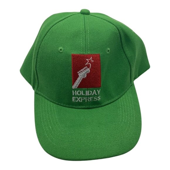 Holiday Express Green Snapback Hat Embroidered Logo Holiday Express Adjustable - Picture 5 of 5